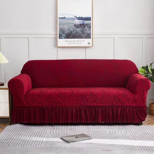 Maroon Zabra Sofa covers