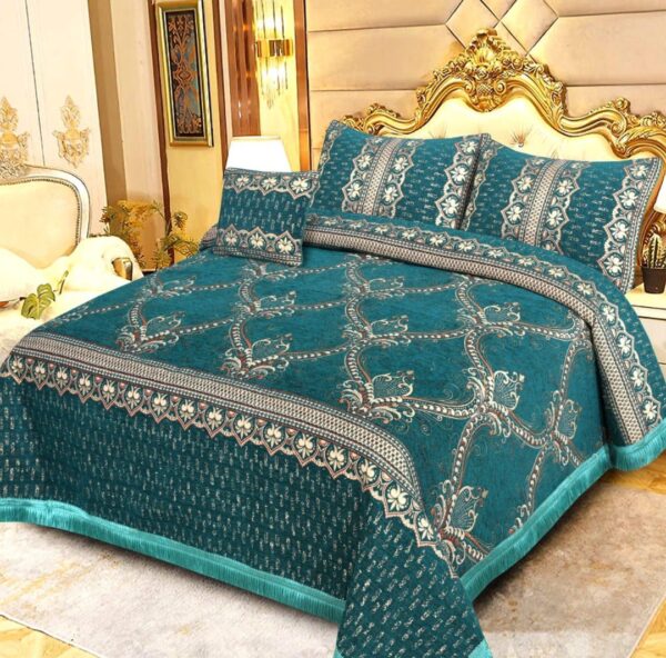 Luxury Velvet jacquard Bedsheet