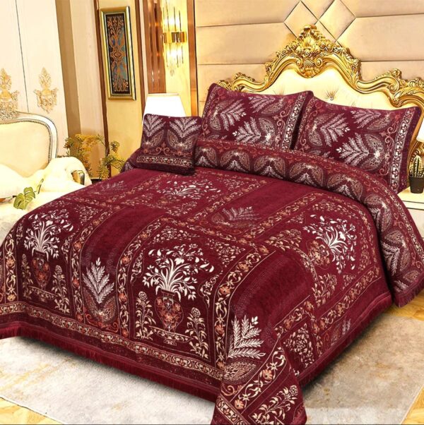 Luxury Velvet jacquard Bedsheet