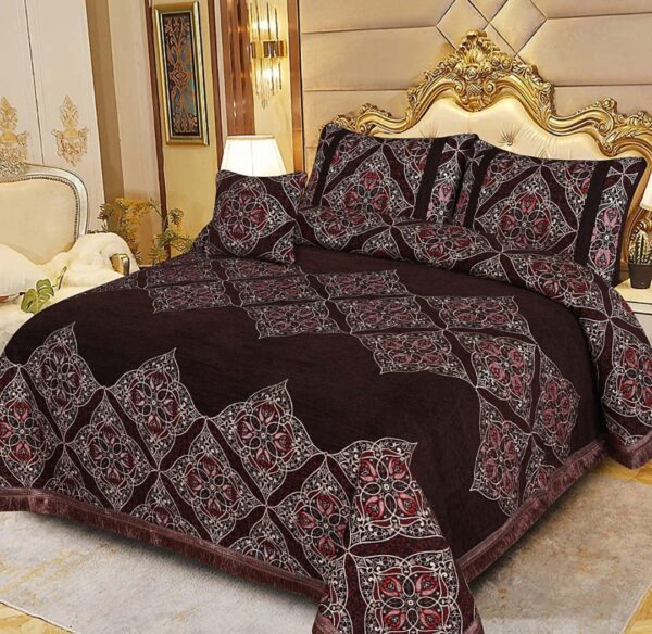 Luxury Velvet jacquard Bedsheet