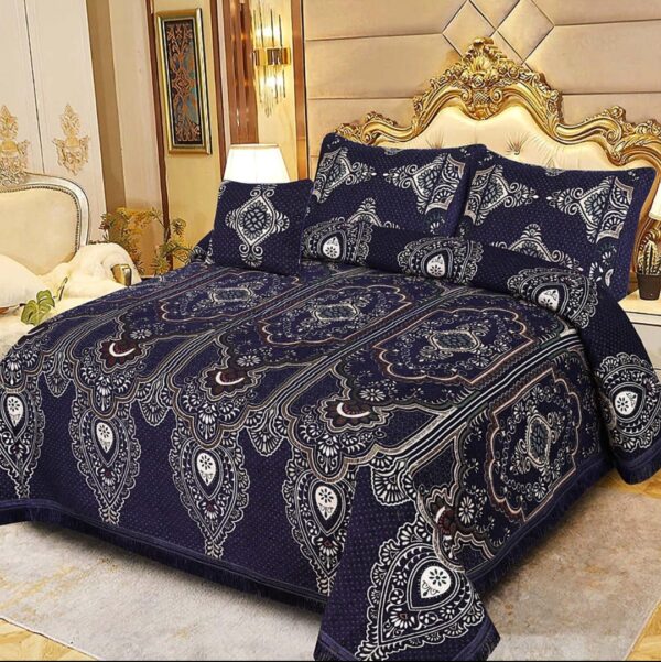 Luxury Velvet jacquard Bedsheet