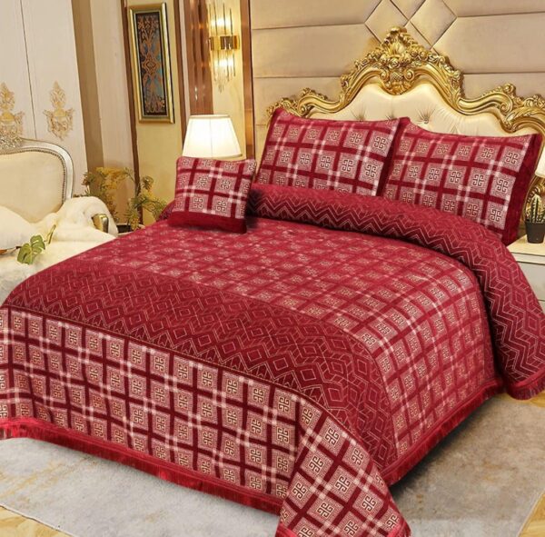 Luxury Velvet jacquard Bedsheet