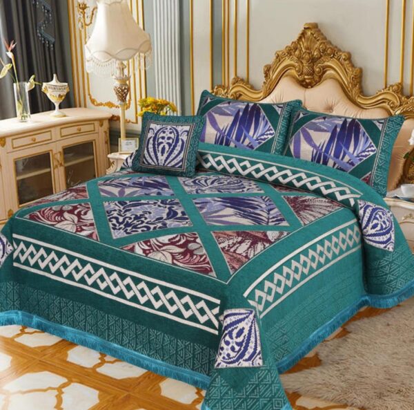 Luxury Velvet jacquard Bedsheet