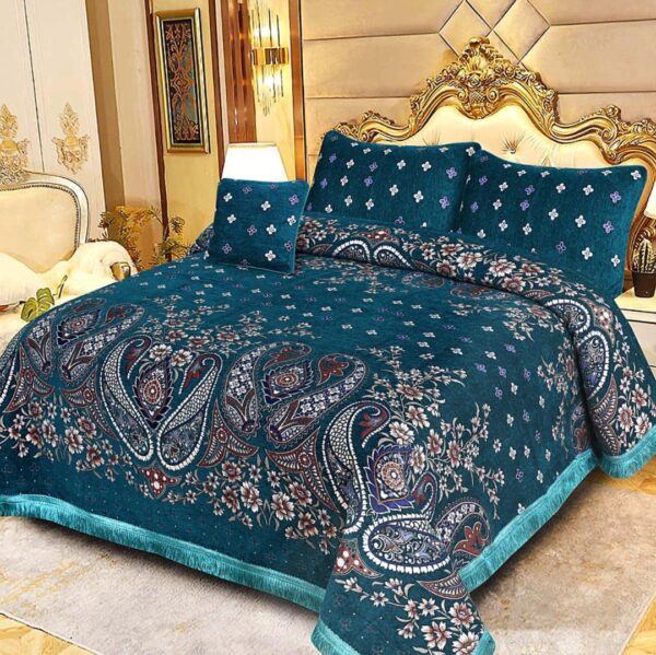 Luxury Velvet jacquard Bedsheet