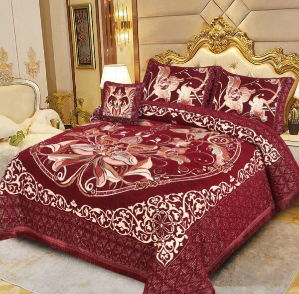 Luxury Velvet jacquard Bedsheet