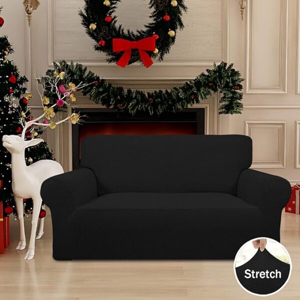 Black Mesh Sofa Covers - Image 3